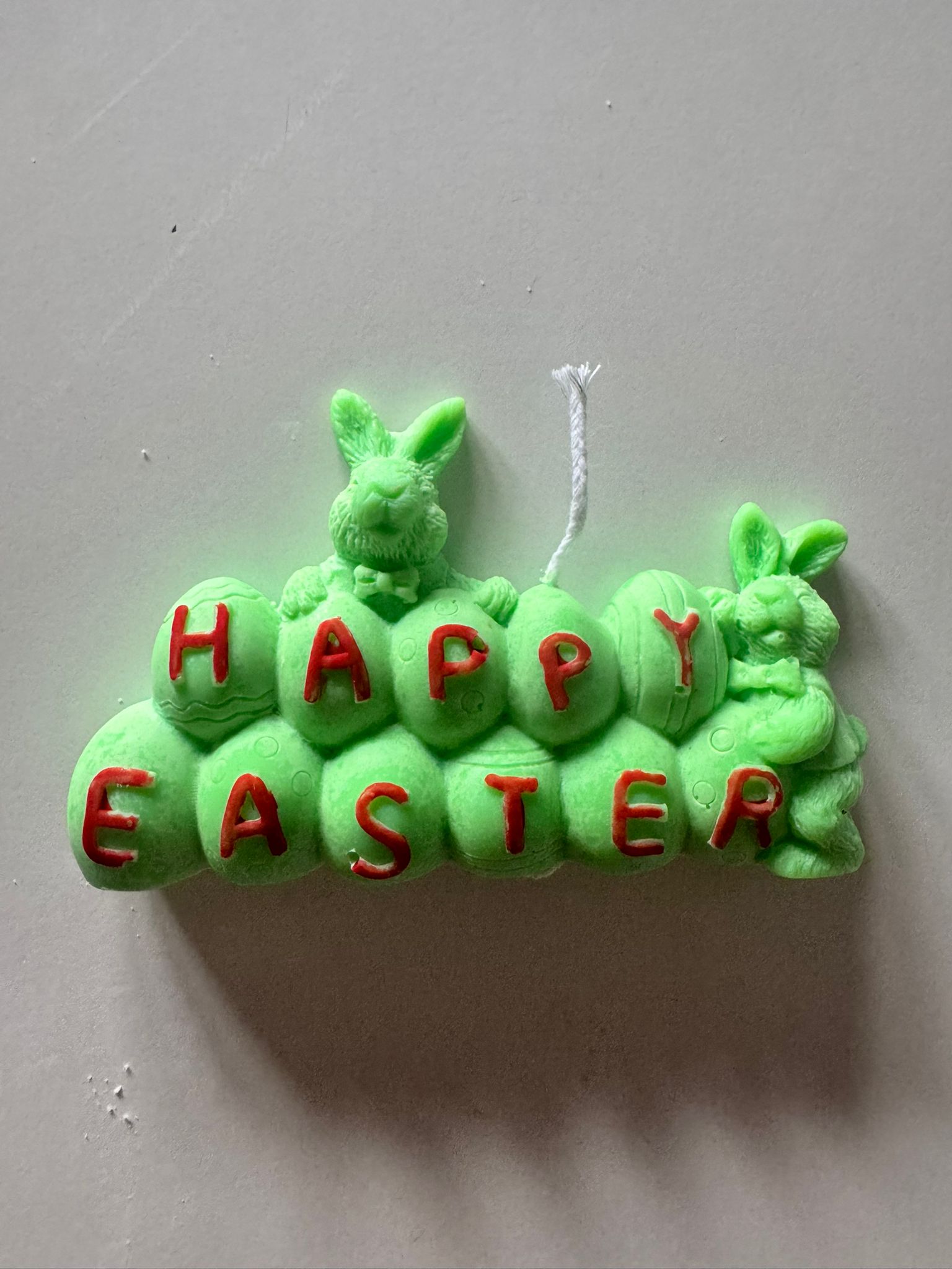 Hand made easter bunny happy easter